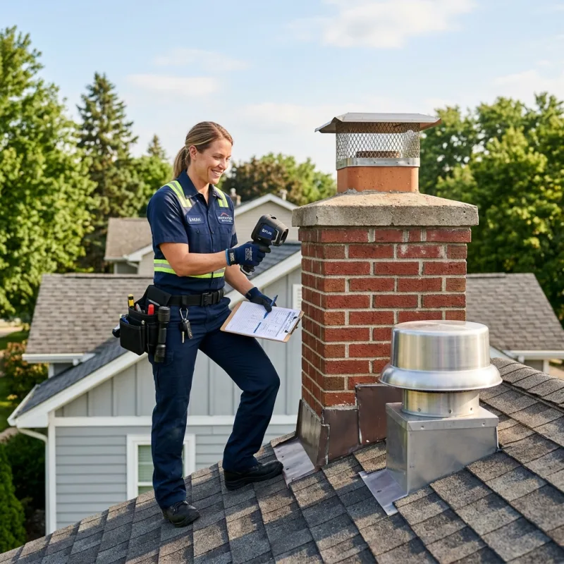 Technician removing a deceased bird from an indoor space in Pheasant Creek